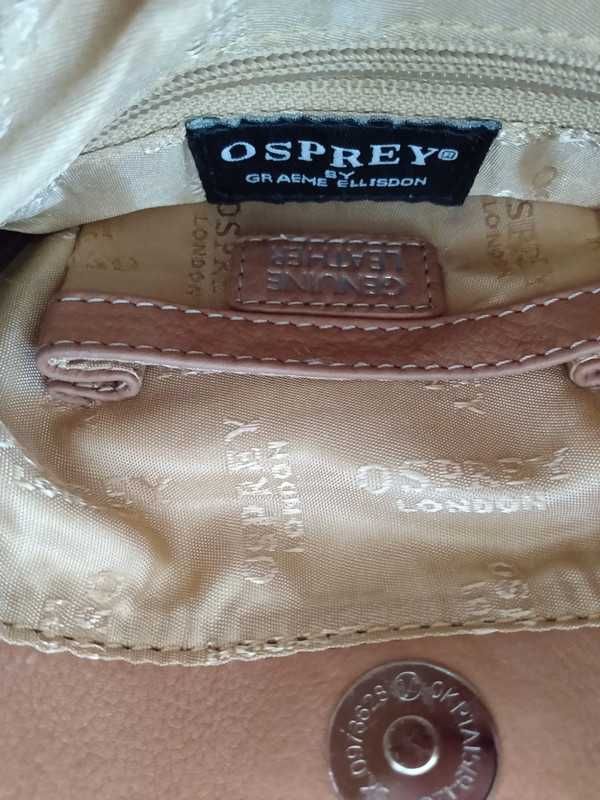 Bezowa torebka 100% skora Osprey London