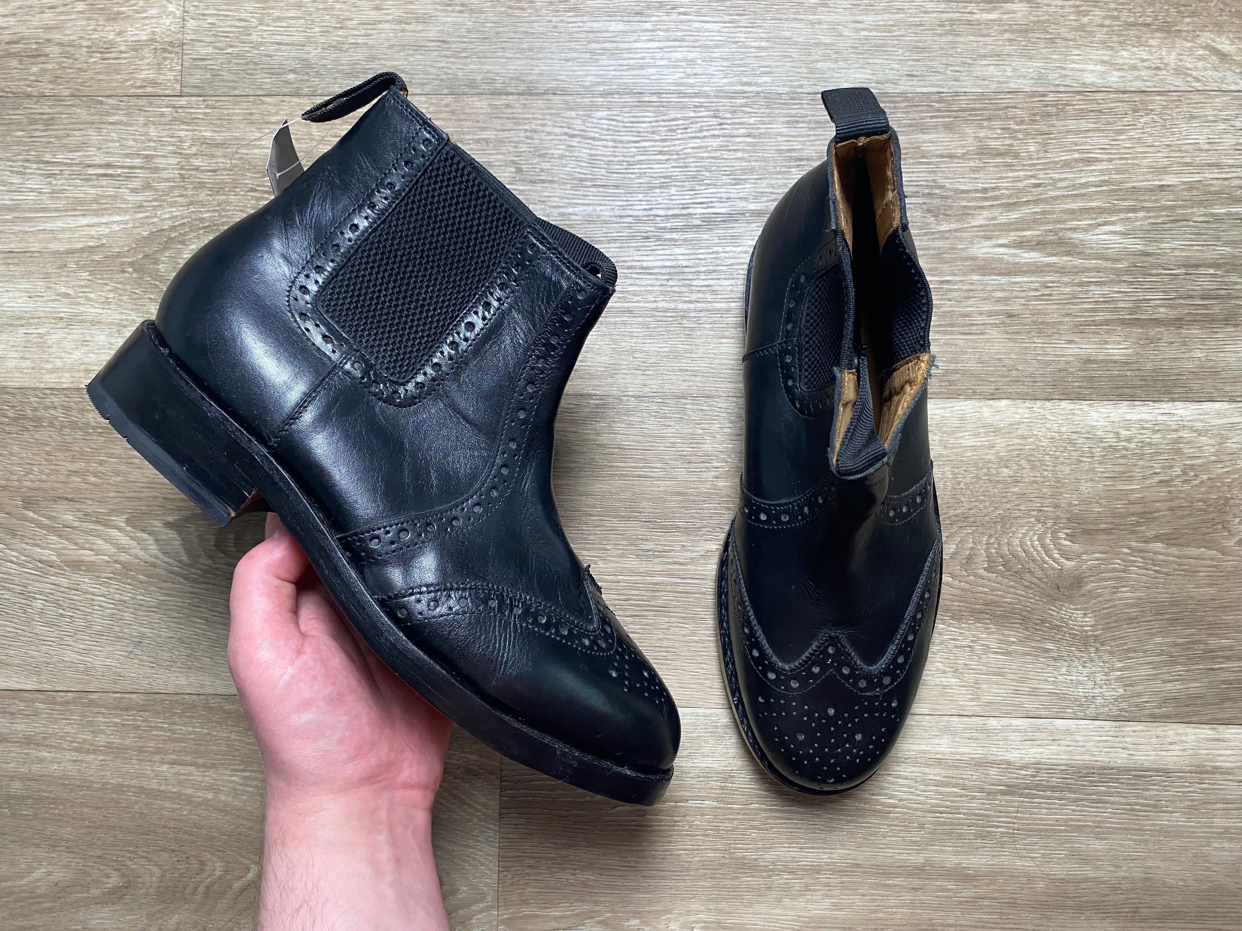 Шкіряні Челсі Броги Samuel Windsor Handmade EU 44