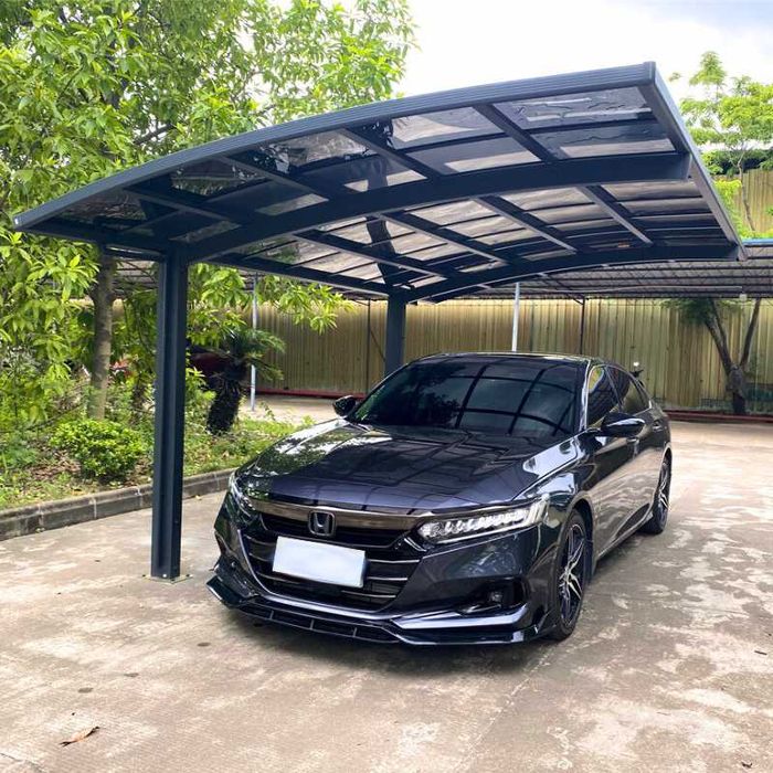 Wiata samochodowa garażowa 3x5,5 m Carport aluminium na jeden samochód