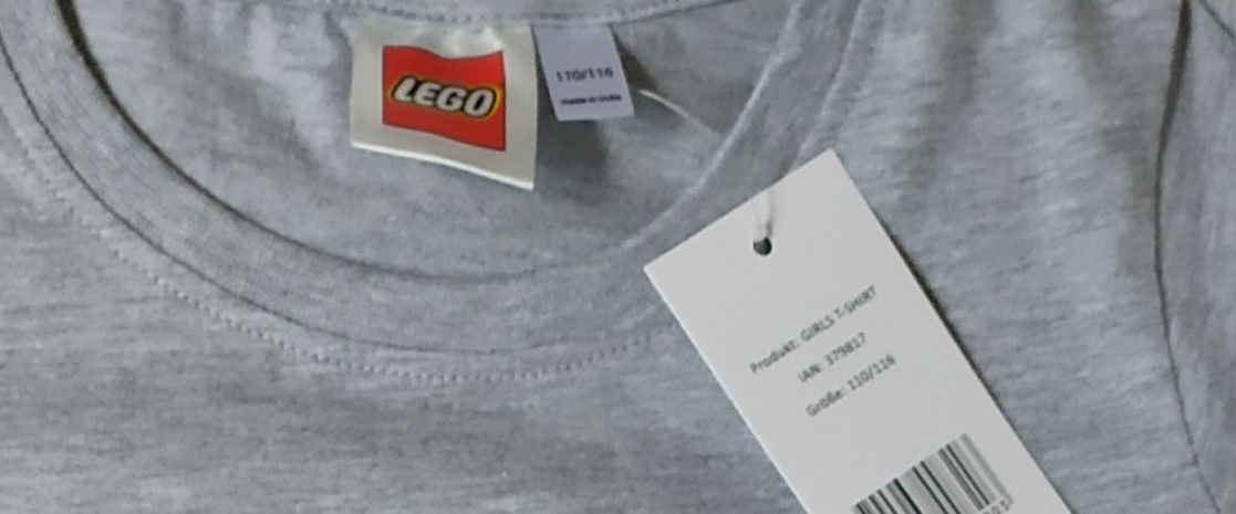 2 x T-shirt 110 / 116 LEGO Friends bluzka koszulka NOWA szara