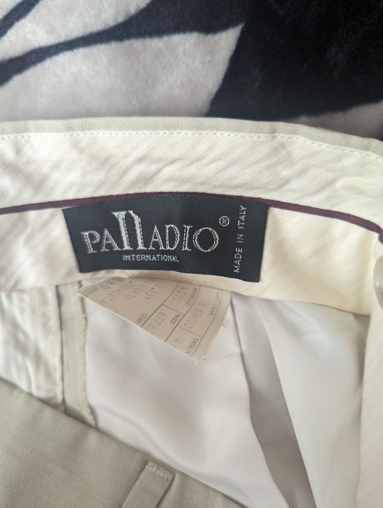 OKAZJA!!! Oryginalne PALLADIO włoskie spodnie męskie 100% jedwab r.M!!