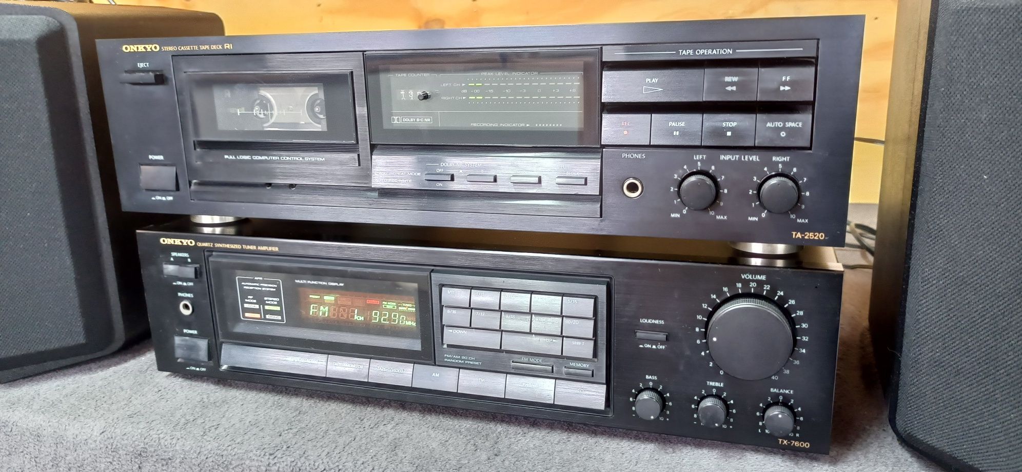 Amplituner Onkyo TX-7600 oraz Deck Onkyo TA-2520