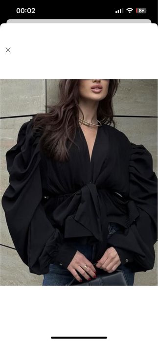 Блузка плісе з рюшою