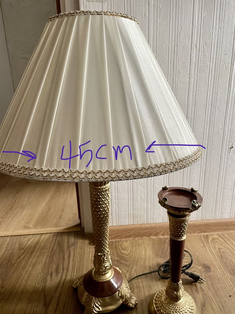 Lampa stojaca plus swiecznik