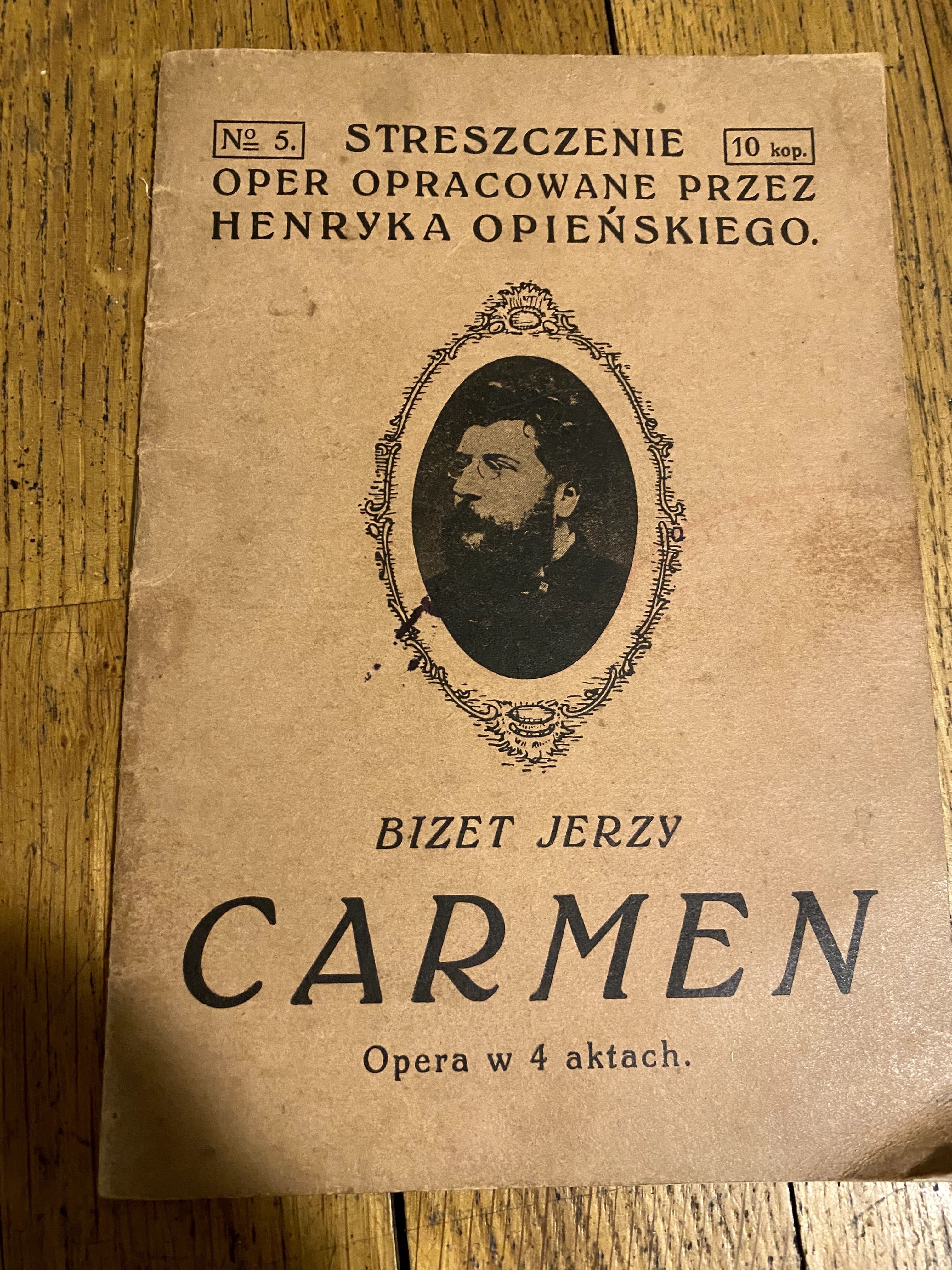 Jerzy Bizet Carmen streszczenie 1914