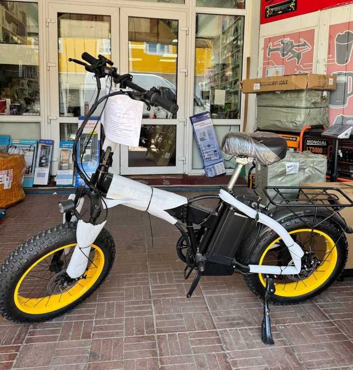 фетбайк 25 ач 1200 в електробайк електро велосипед запас 70 км shimano