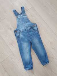 Spodnie ogrodniczki jeansy H&M 98 stan idealny