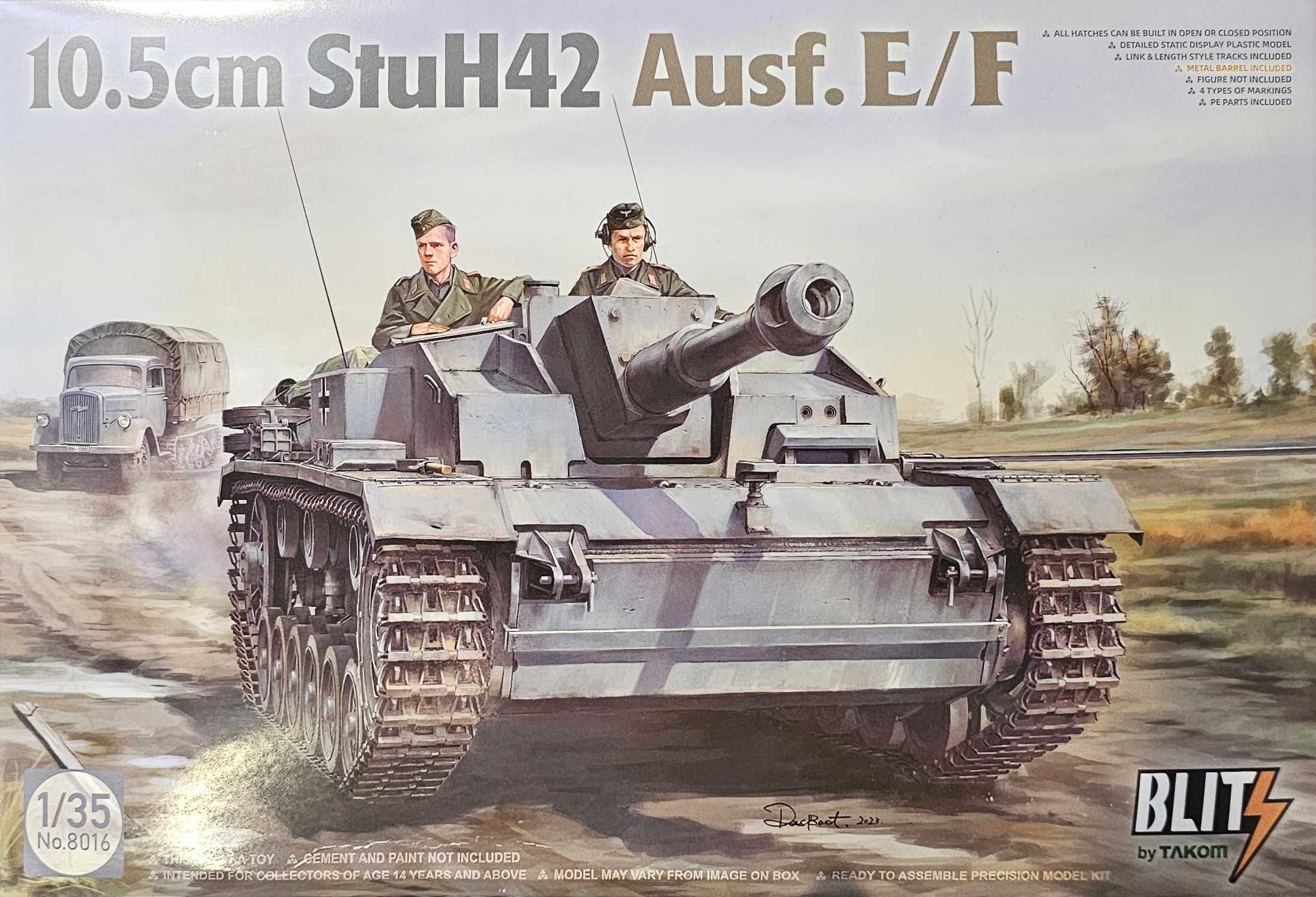 Takom 8016 10.5cm StuH42 Ausf.E/F sklep modelarski Planeta Płock
