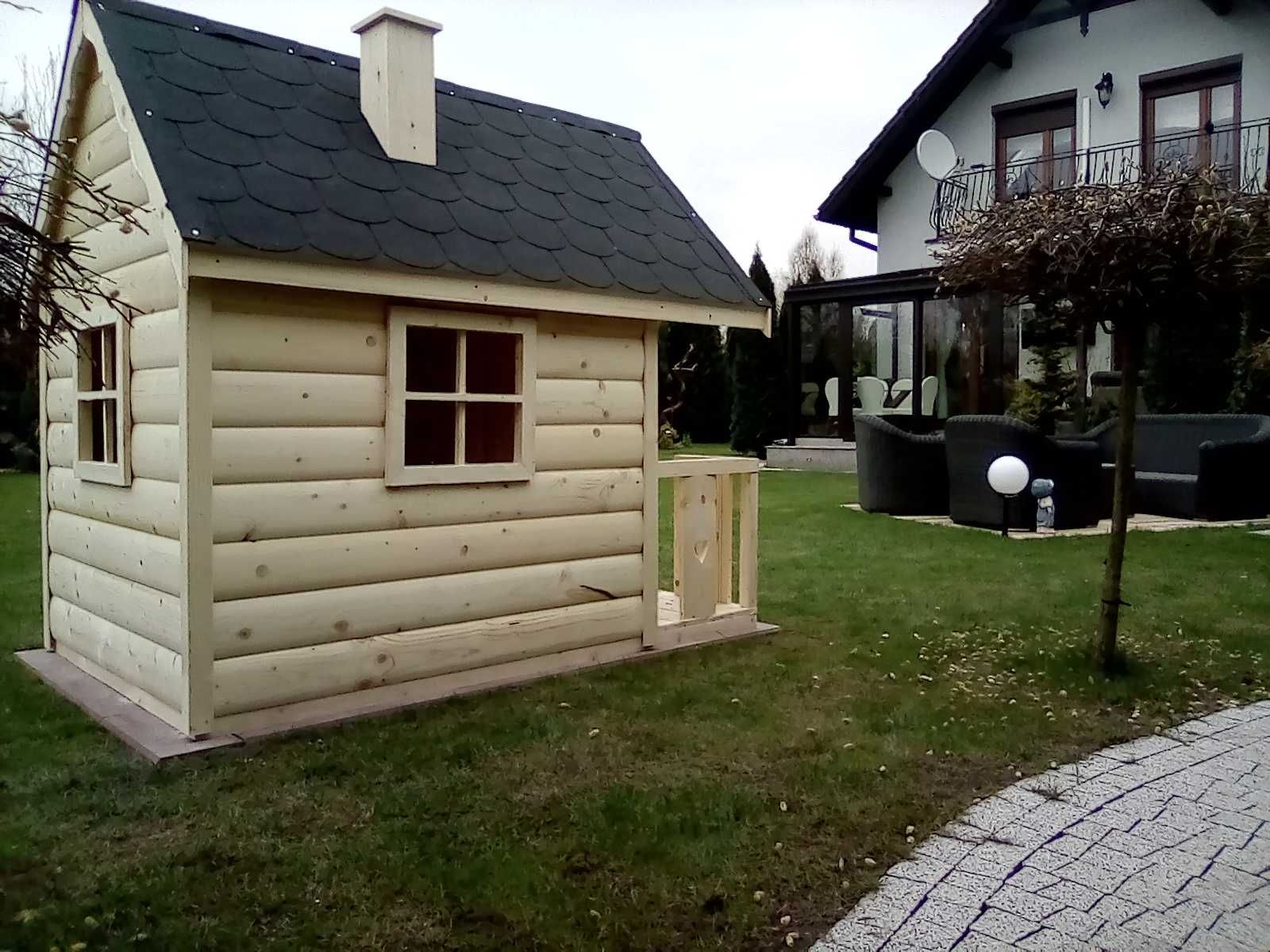 Huśtawka Plac zabaw domek drewniany