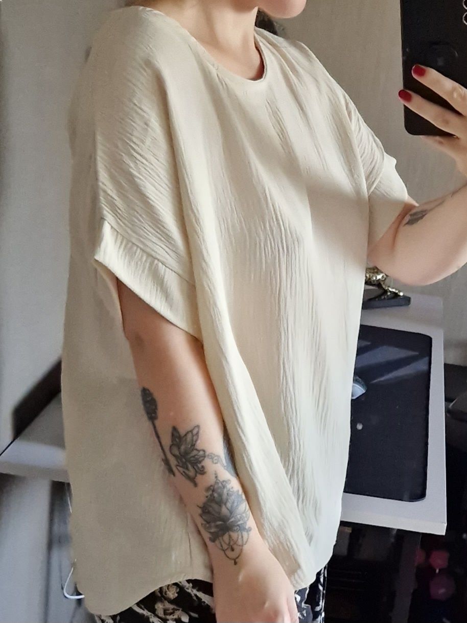 Gładka bluzka oversize L