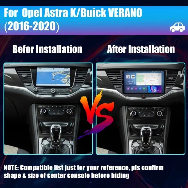 Android Astra K radio USB GPS Bluetooth