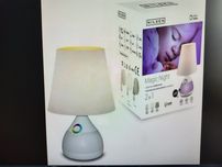 Lampka nocna LED Magic Night z abażurem Nilsen