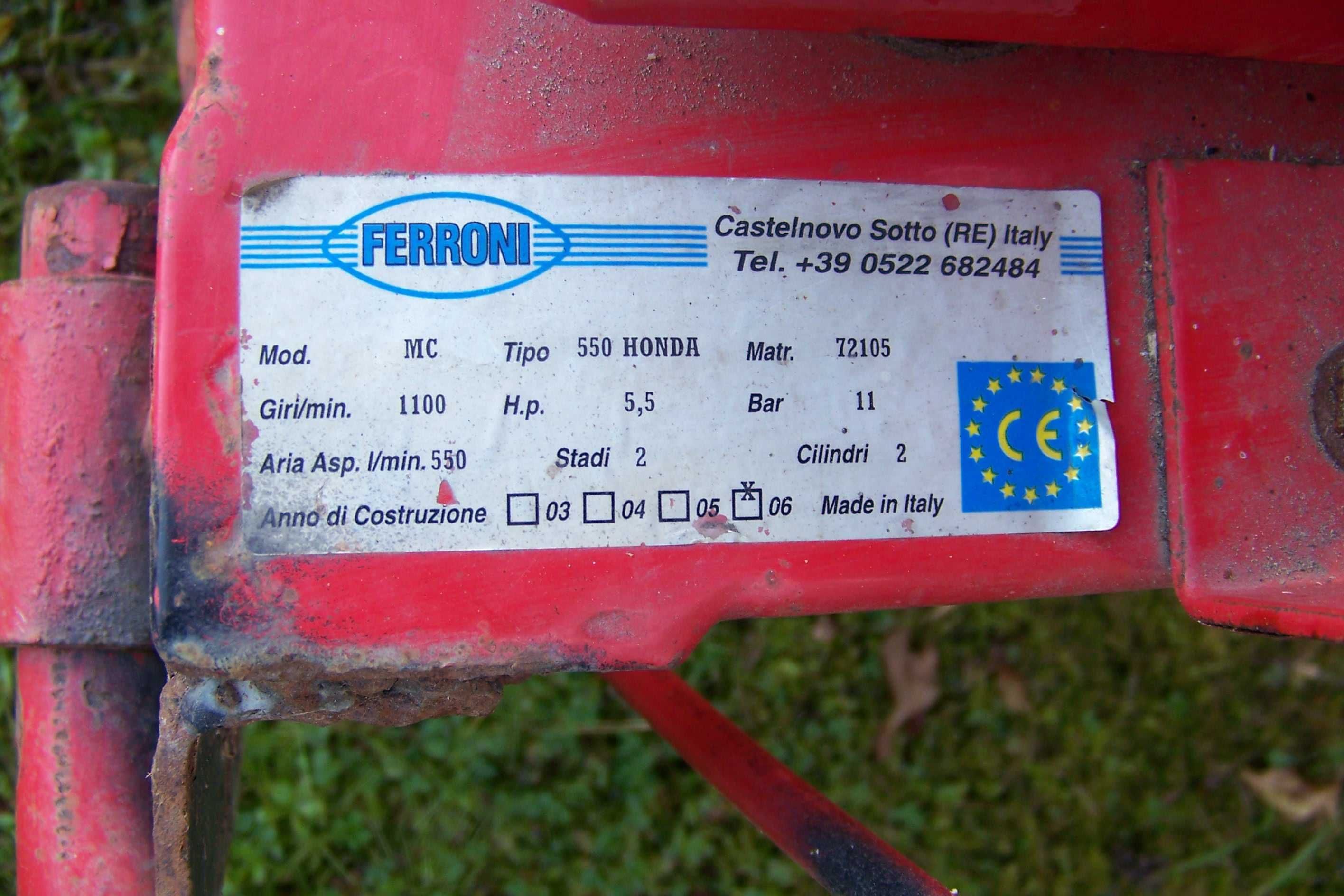 Kompresor sadowniczy Ferroni Silnik Honda GX 160 11 bar