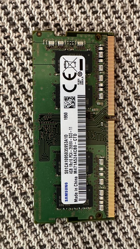 Pamięć Samsung 4GB 1Rx16 PC4- 2666V