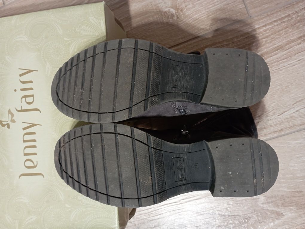 Buty damskie zimowe szare 36