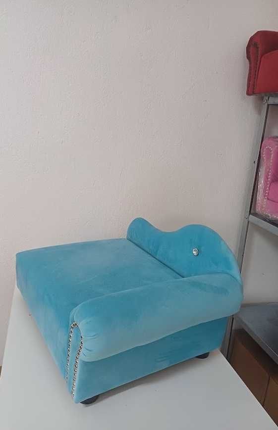 Niebieskie legowisko dla psa kota - 50x37 cm