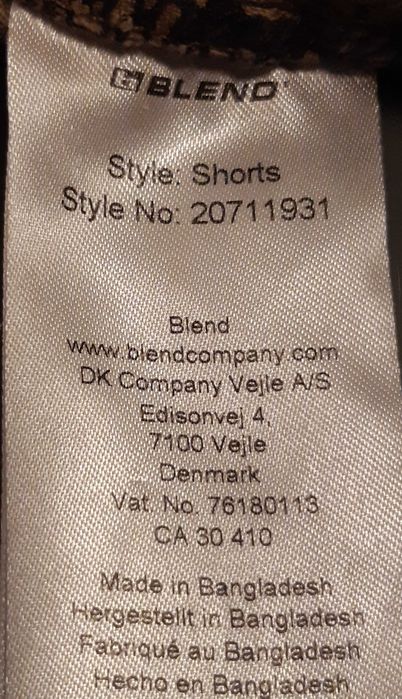 Calções marca Blend