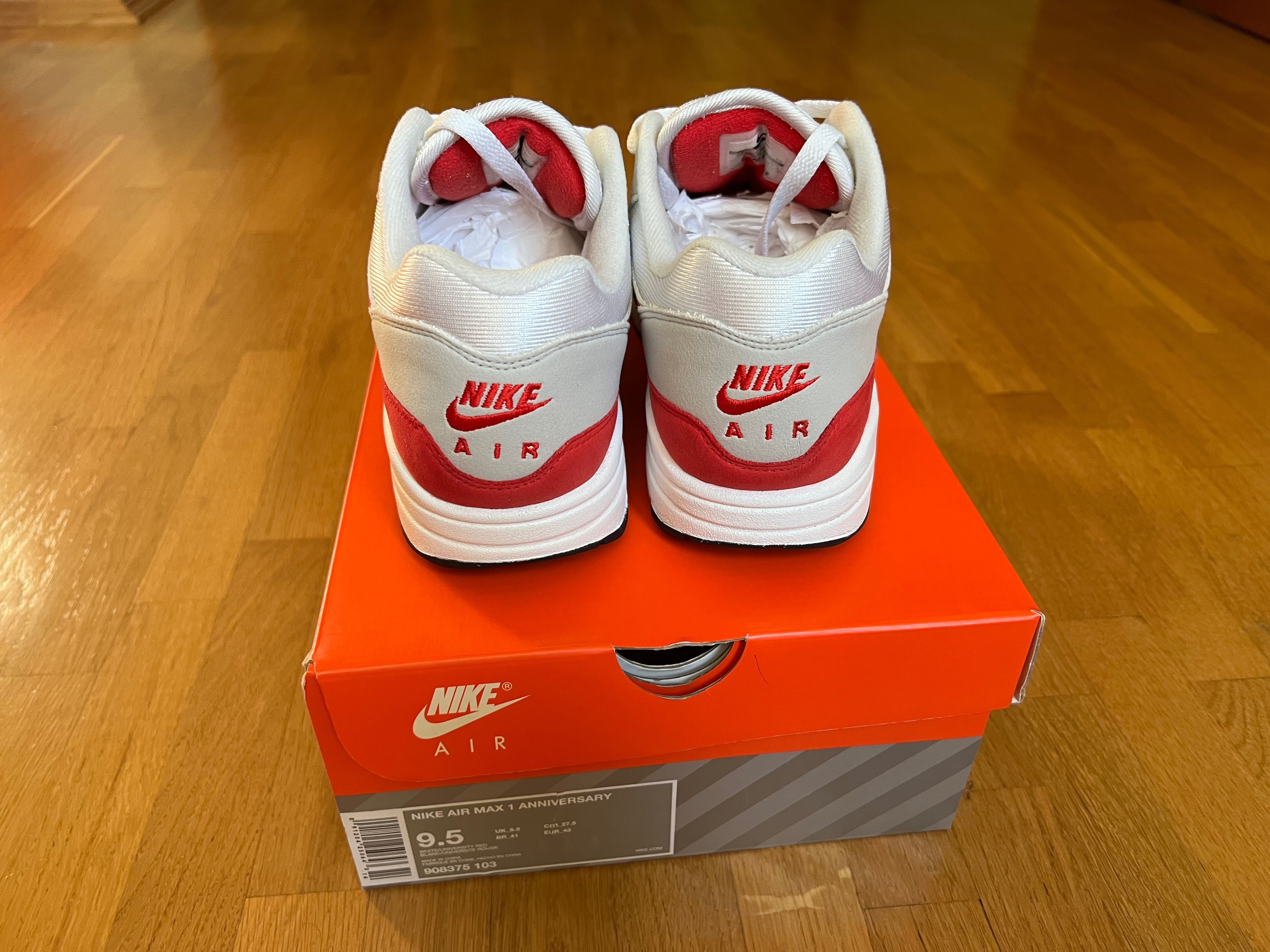 Nike air max 1 Og red 27.5 см