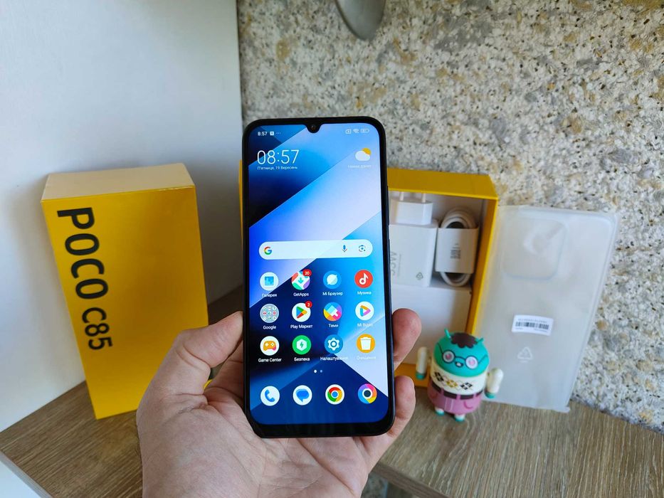 Xiaomi Poco C85 6/128ГБ NFC, 6.9" 120Гц, 6000мАг, 50мп, Новий смартфон