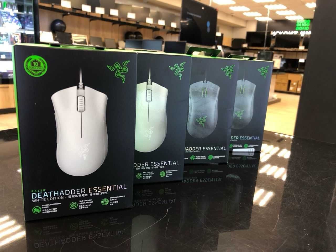 НОВА!! Razer DeathAdder Essential Мишка Ігрова з Підсвіткою Чорна-Біла