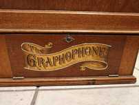 stary instrument GRAPHOPHONE muzyka z cylindra