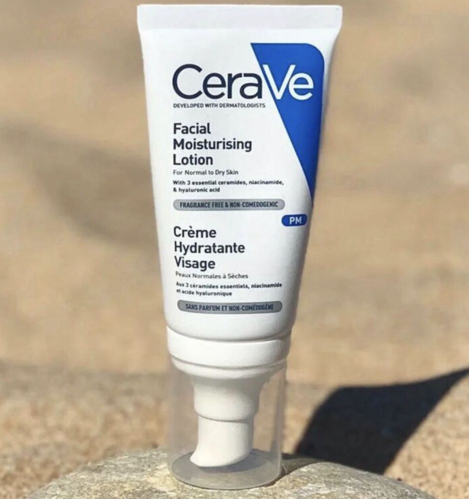 Зволожуючий крем CeraVe, база під макіяж, аптечний догляд