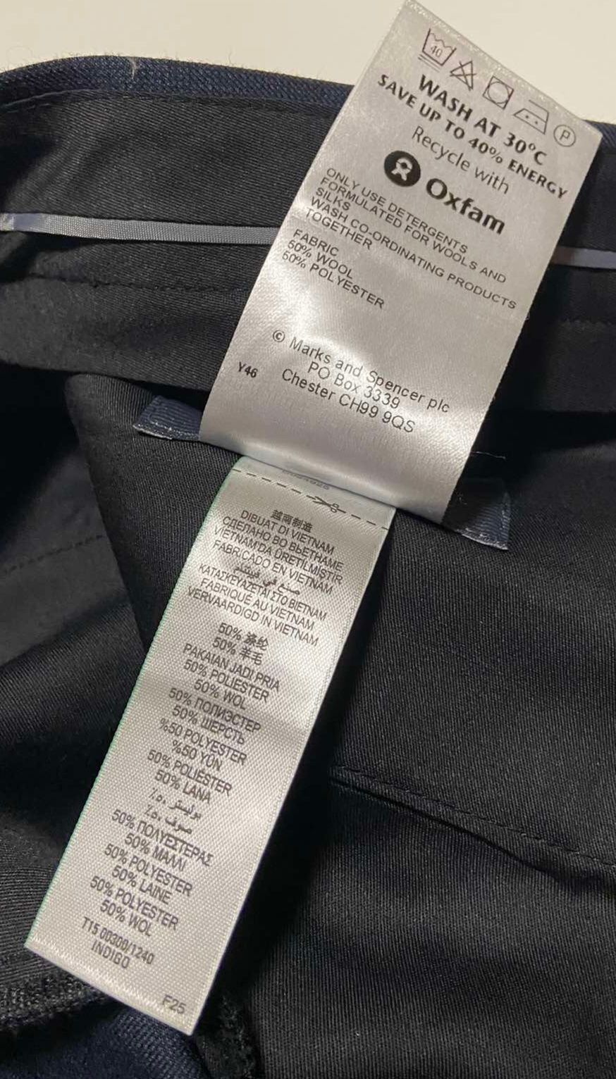 Marks & Spencer Шерстяные L Мужские штаны брюки L l 34 спенсер шерсть