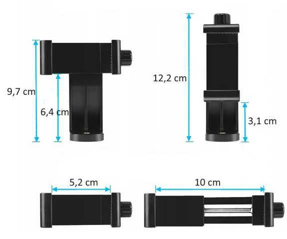 Uchwyt mocowanie 360 na telefon / smartfon adapter do statywu