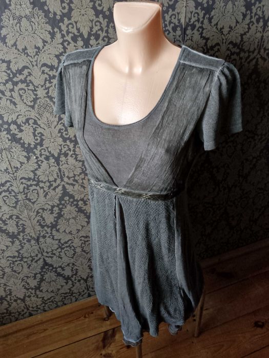 szara sukienka fairy y2k vintage 38/40