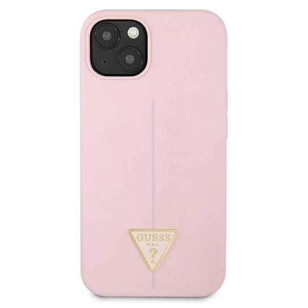 Etui Guess Silicone Triangle do iPhone'a 13 Mini 5,4" - Fioletowy