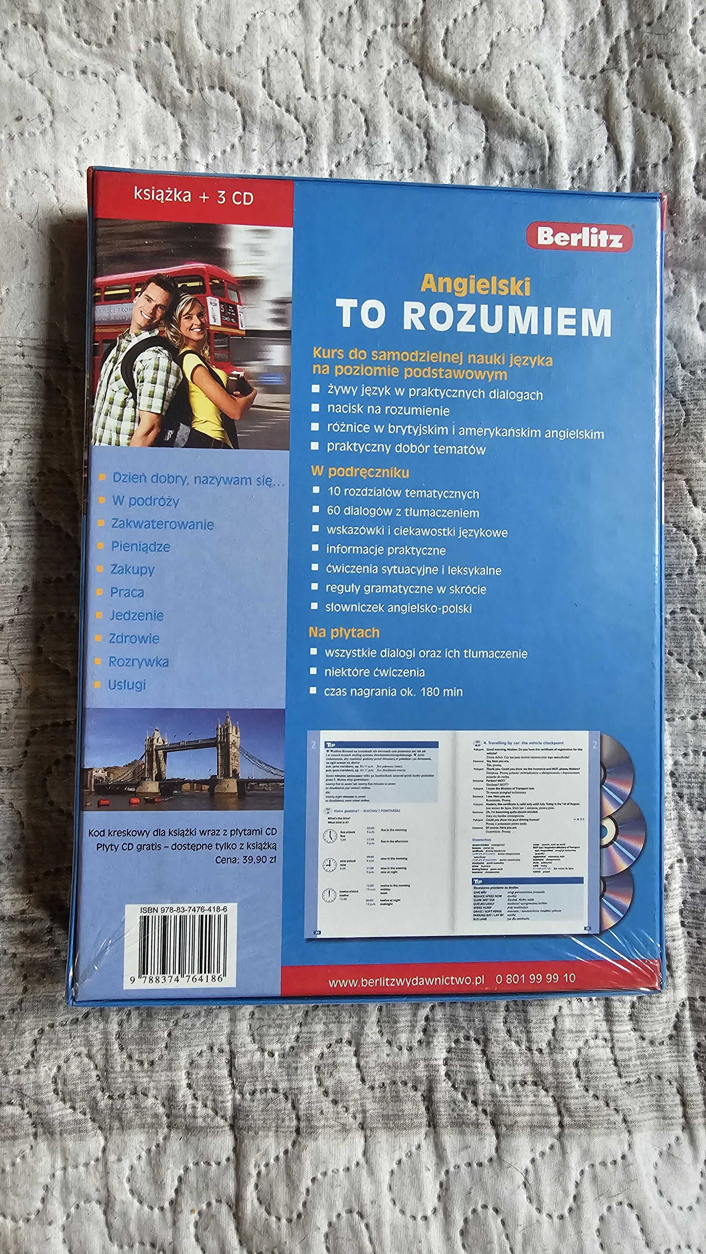 Angielski To rozumiem Berlitz Kurs dla początkujących 3CD NOWY