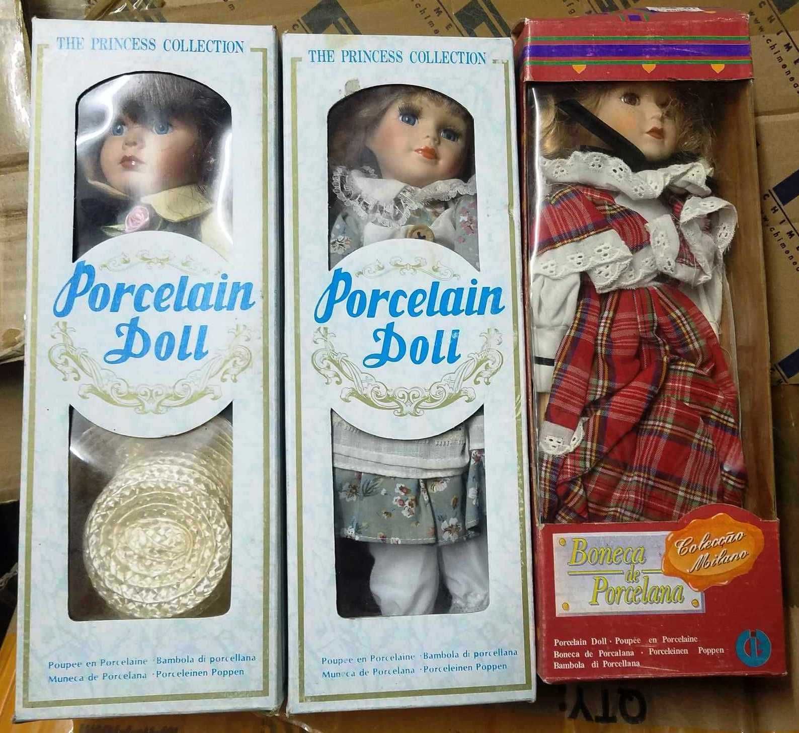 Lote de bonecas de porcelana