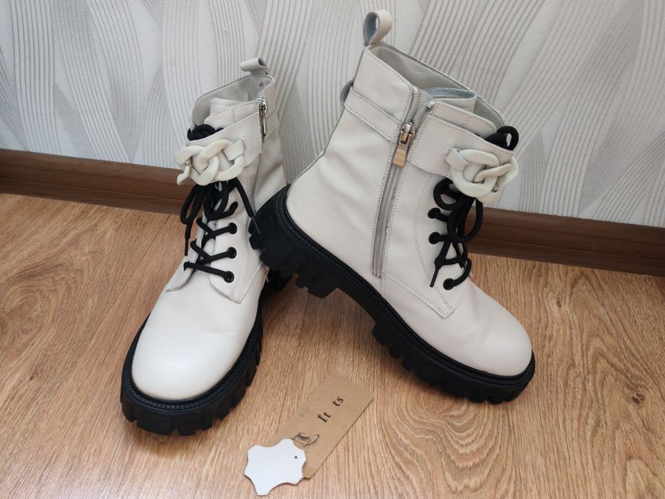 Шкіряні жіночі демі ботінки, шкіряні жіночі демі черевики, р.39-40