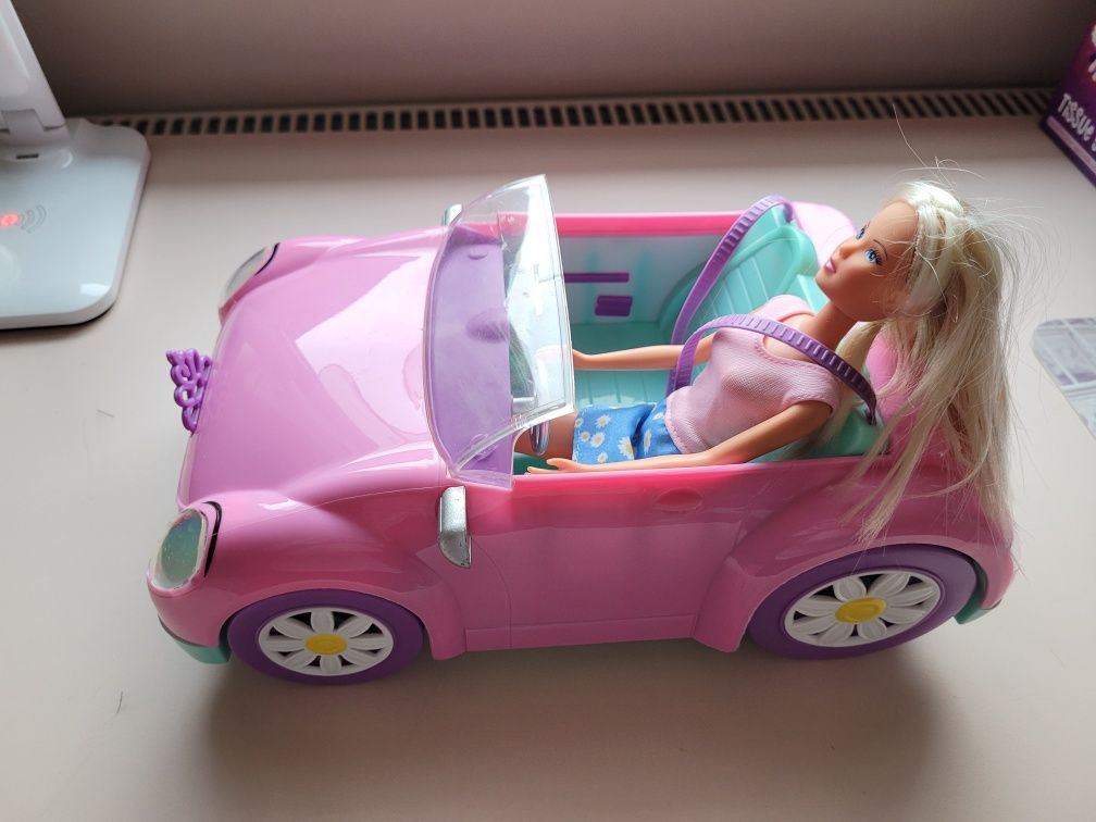 Samochód kabriolet Barbie różowy