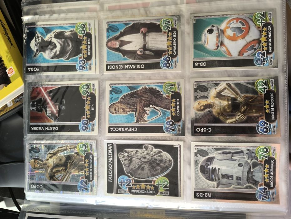 Cartas Star Wars Force Attax da Topps