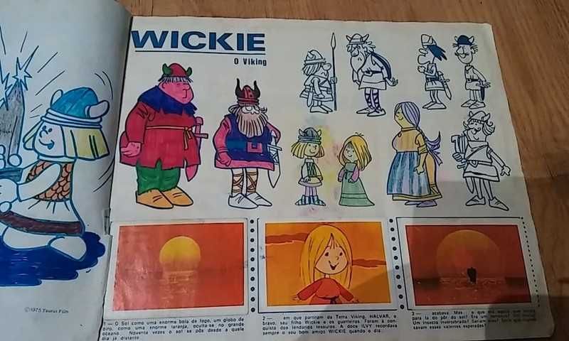 Caderneta Cromos: Wickie o Viking (1975)