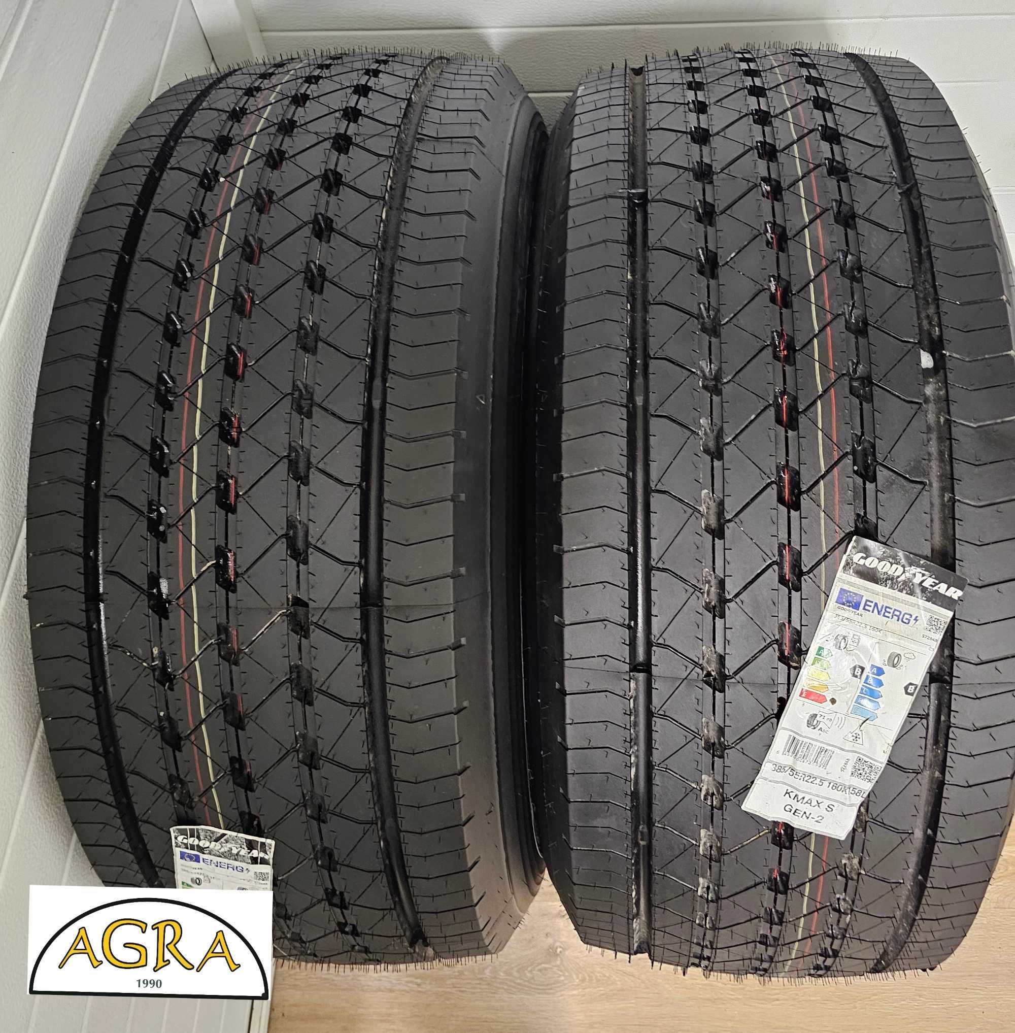385/55R22.5 (2010netto) GOODYEAR  KMAX S opona opony przód prowadząca