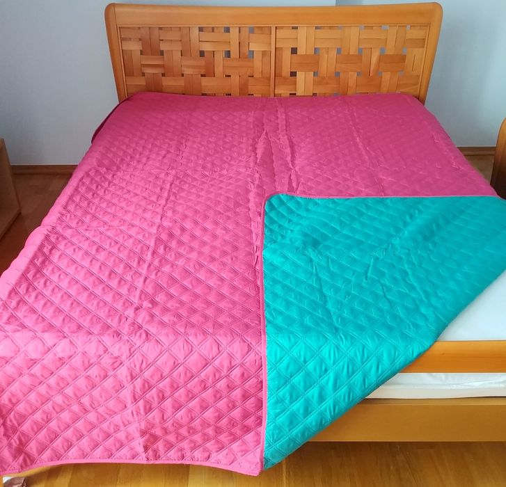 Narzuta dwustronna na łóżko 220x240 - nowa!