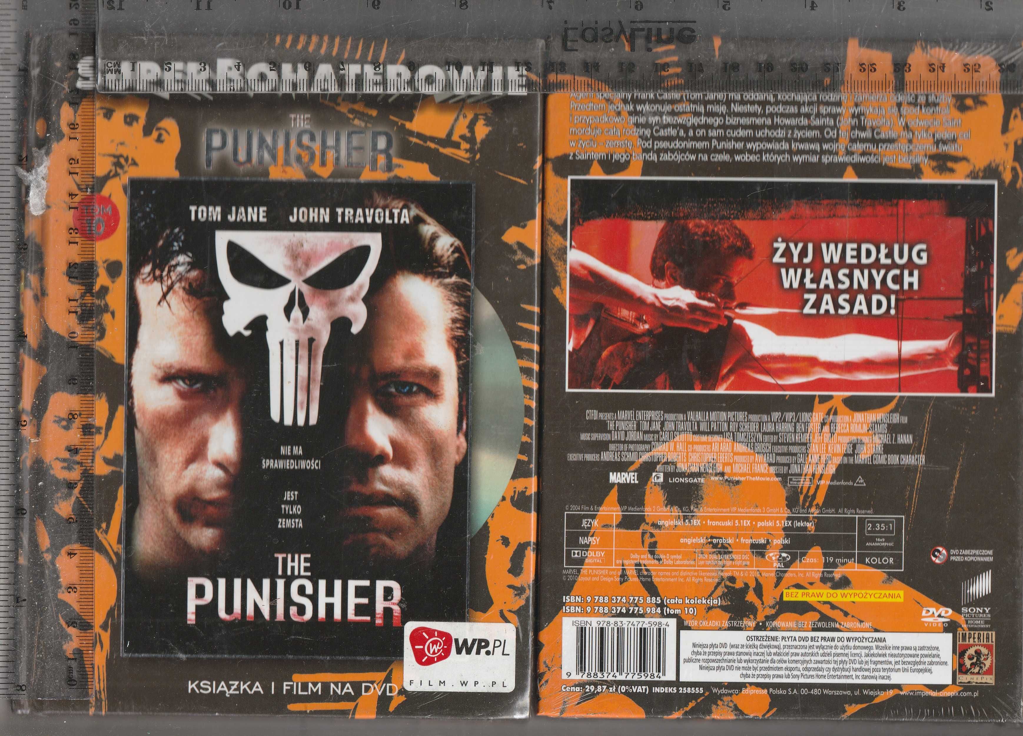 Punisher John Travolta Tom Jane DVD