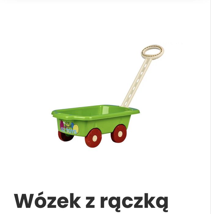 Wozek z raczka, taczka dla dzieci, wozek do piaskownicy