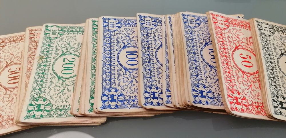 Notas grandes jogo monopolio