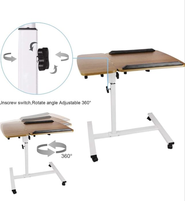 Mesa de apoio com rodas