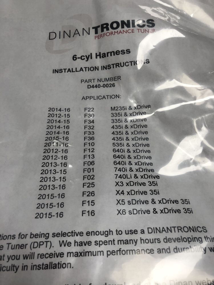 BMW Dinan Tronics Chip Kit Tuning 3.0 N55 NOWY