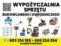Wypożyczalnia sprzętu budowlanego, ogrodniczego. Wynajem narzędzi