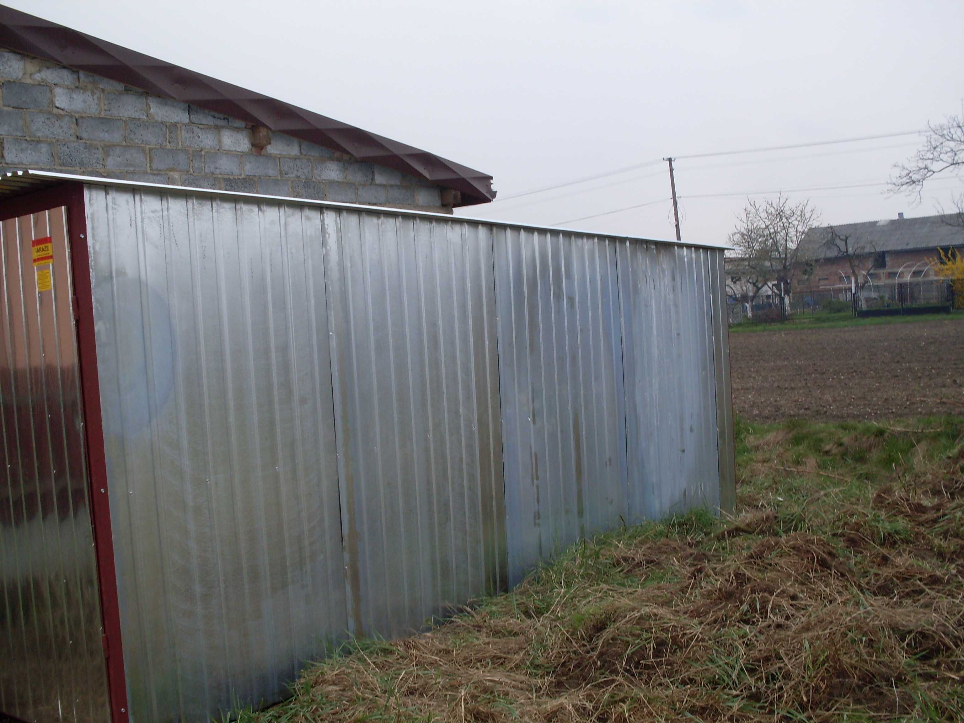 ŚL Garaż blaszany na budowe 3x5std w 2 gatunku - ocynk