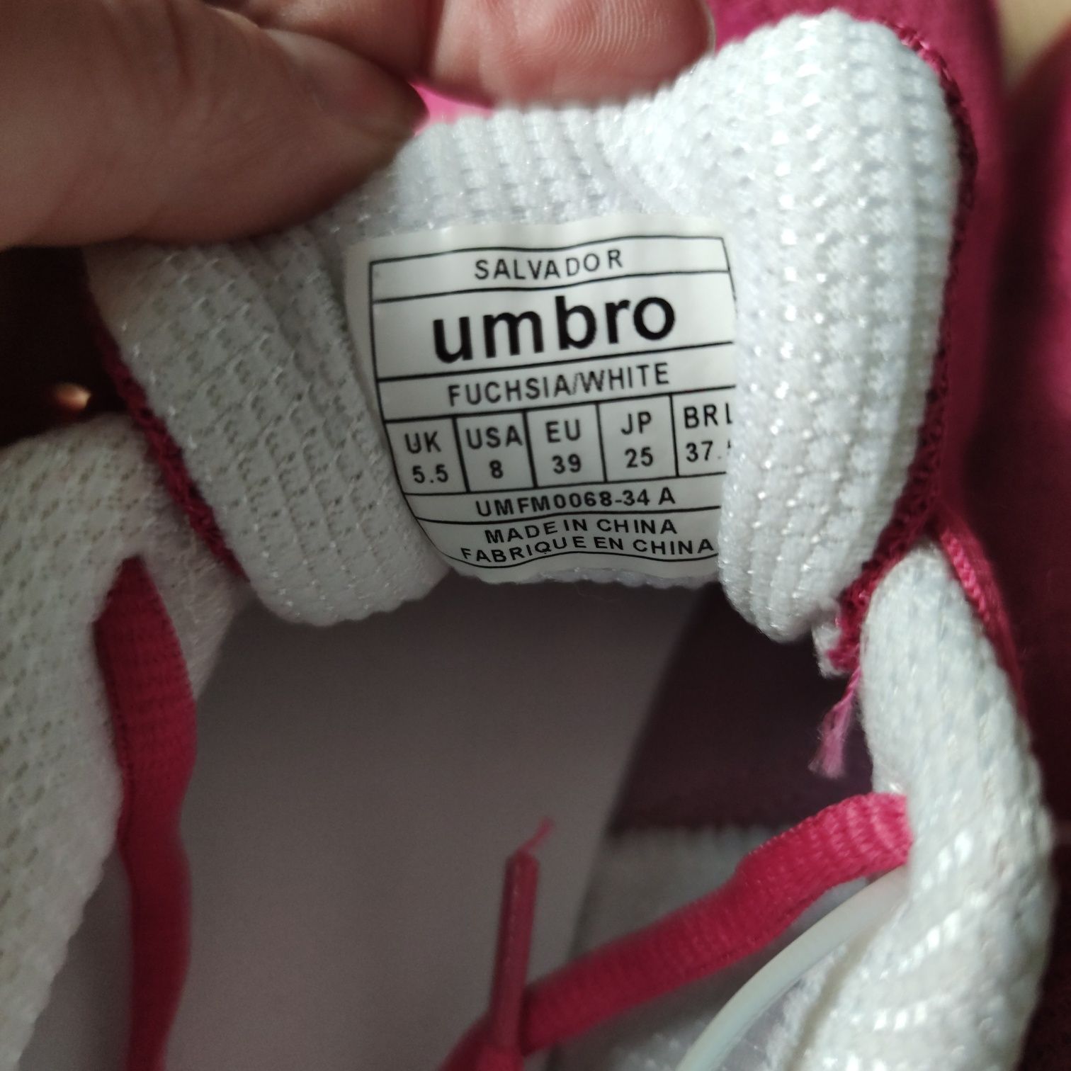 Umbro Salvador 39 różowo białe