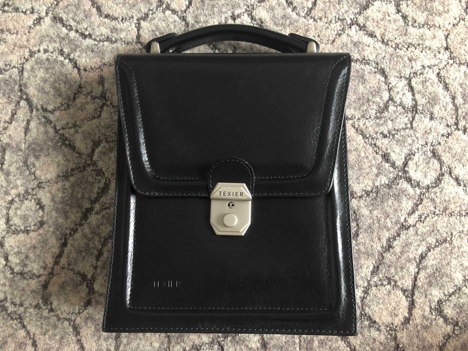 Сумка чоловіча барсетка Texier натуральна шкіра