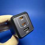 BŁYSKAWICZNA ładowarka USB-C 150W, 3 porty GaN do MacBooka iPad iPhone