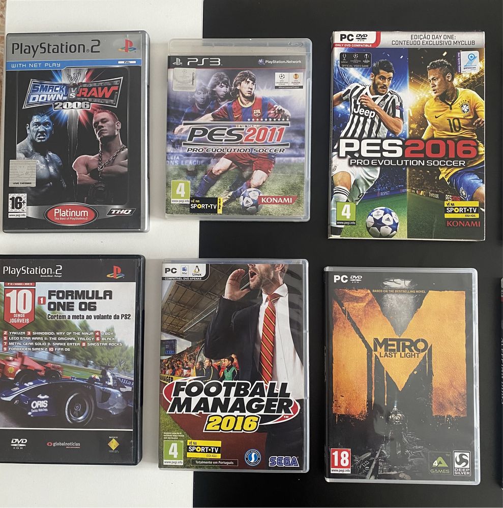 Jogos PC, PS3 e PS2 (preço na descrição)