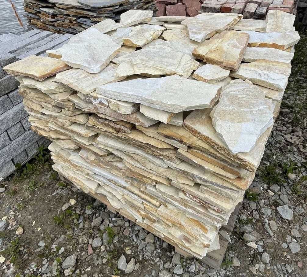 Łupek Cytrynowy Naturalny Kamień Ogrodowy Płyty Schody Taras Dzikówka